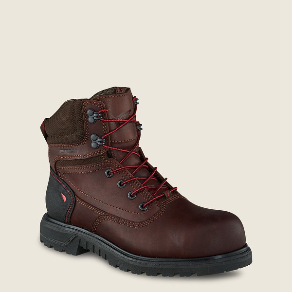 Red Wing Iş Botu Bayan - Brnr Xp - 6-Inch Waterproof Safety Toe - Kahverengi/Siyah - 62KNCOYMF